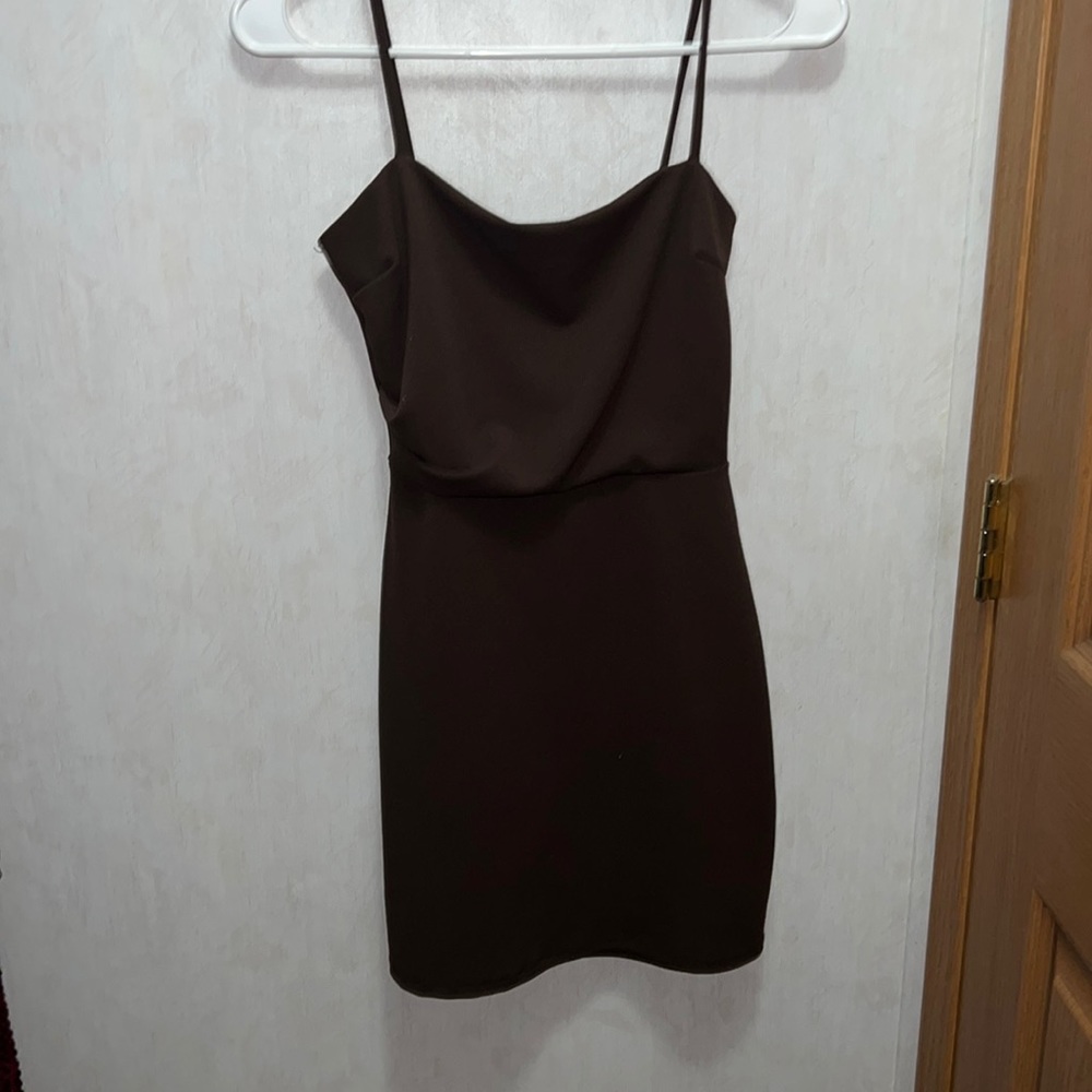 Brown formal dress shirt